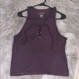American Eagle dark purple top size XL